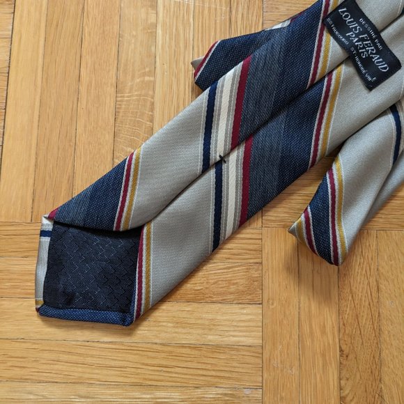 π₯ Amazing Vintage Louis Feraud Tie. Retro Multicolour Tie π₯ - Picture 7 of 9